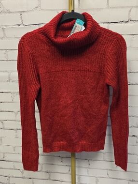 Lety & Me Textured Cowl Neck Sweater - XSP